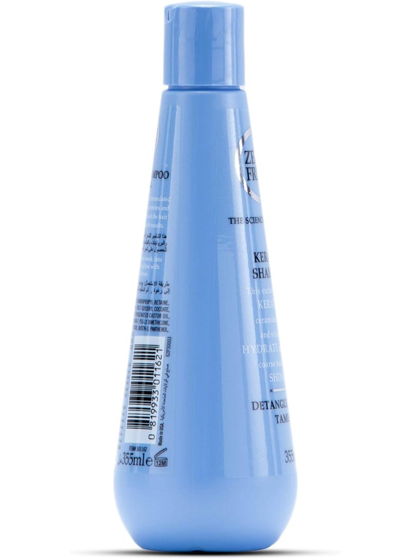 Zero Frizz Keratin Shampoo for Frizzy Hair - 355 ml - Image 2